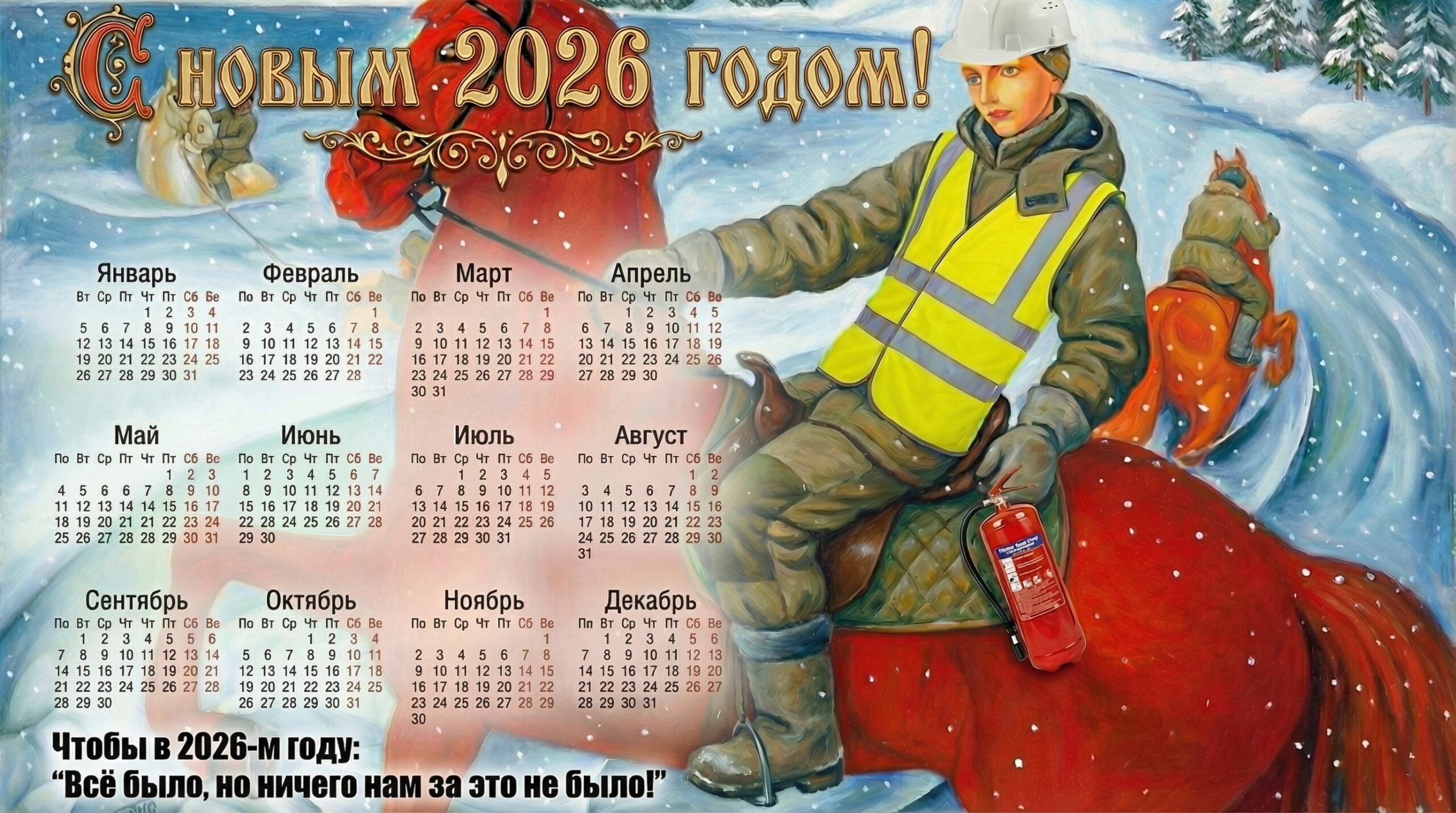 Чтобы у нас в 2026-м году: "Всё было, но ничего нам за это не было!"