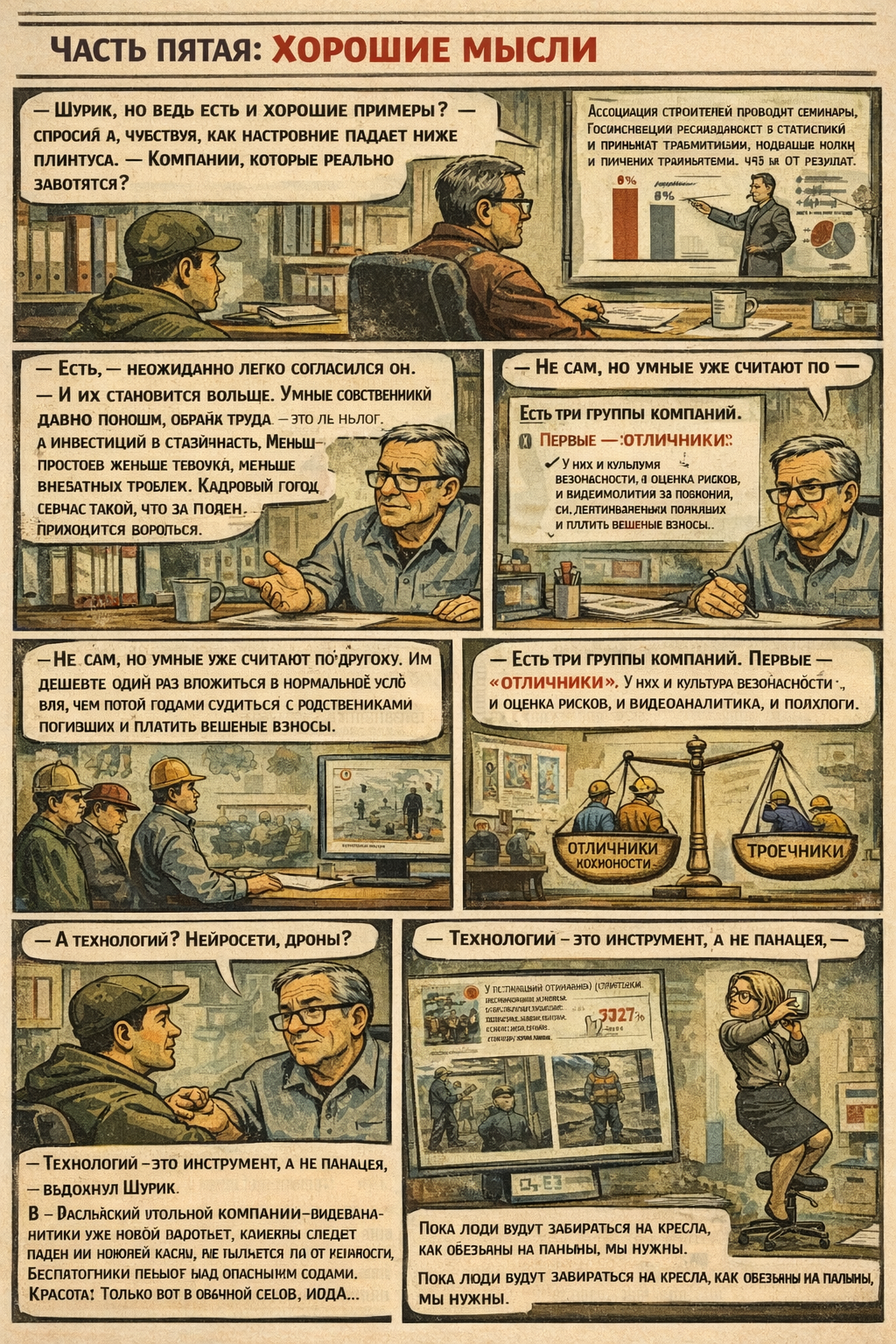 Рассказ ИИ про Шурика и охрану труда