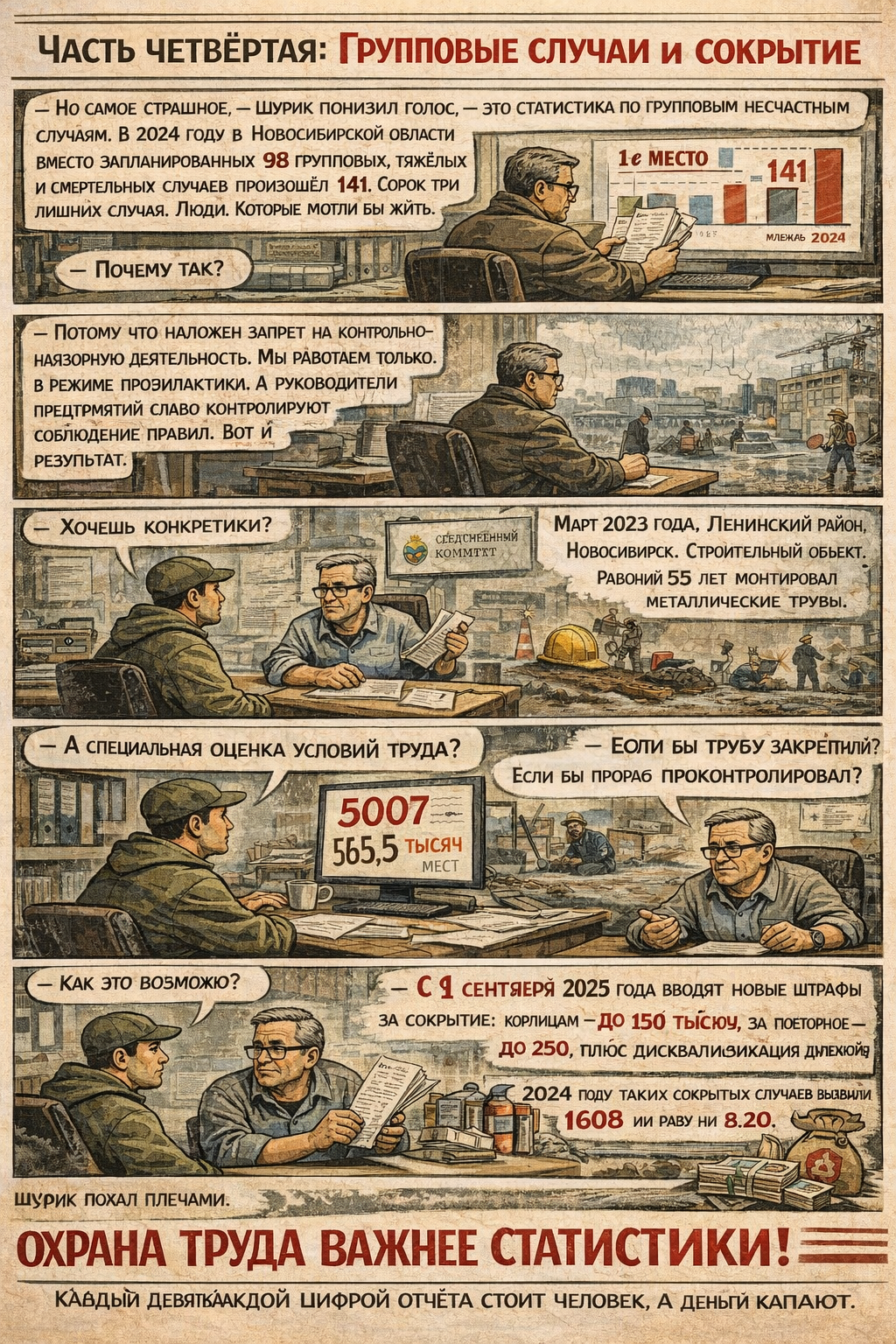 Рассказ ИИ про Шурика и охрану труда