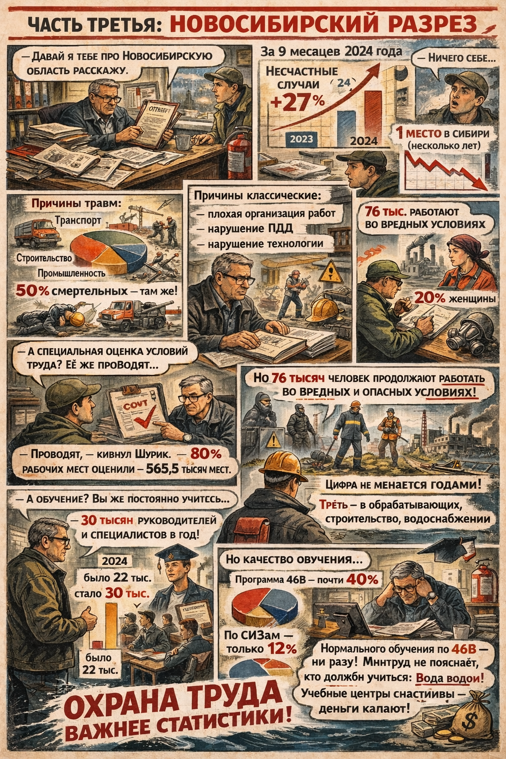 Рассказ ИИ про Шурика и охрану труда