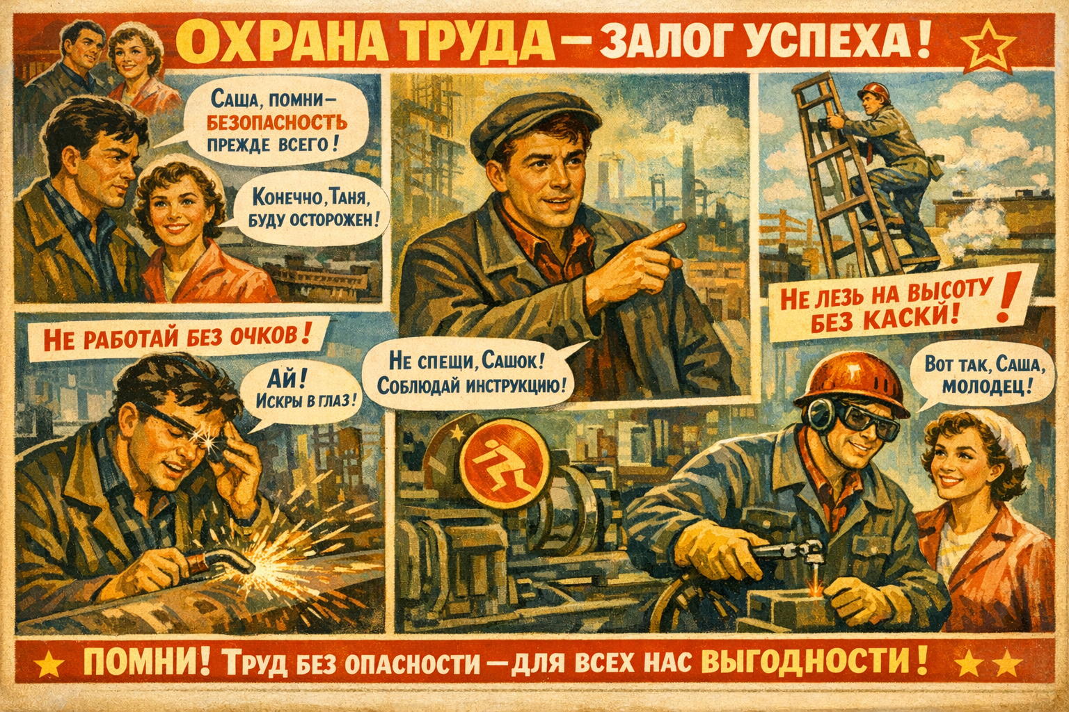 Охрана труда в СССР по мнению ИИ