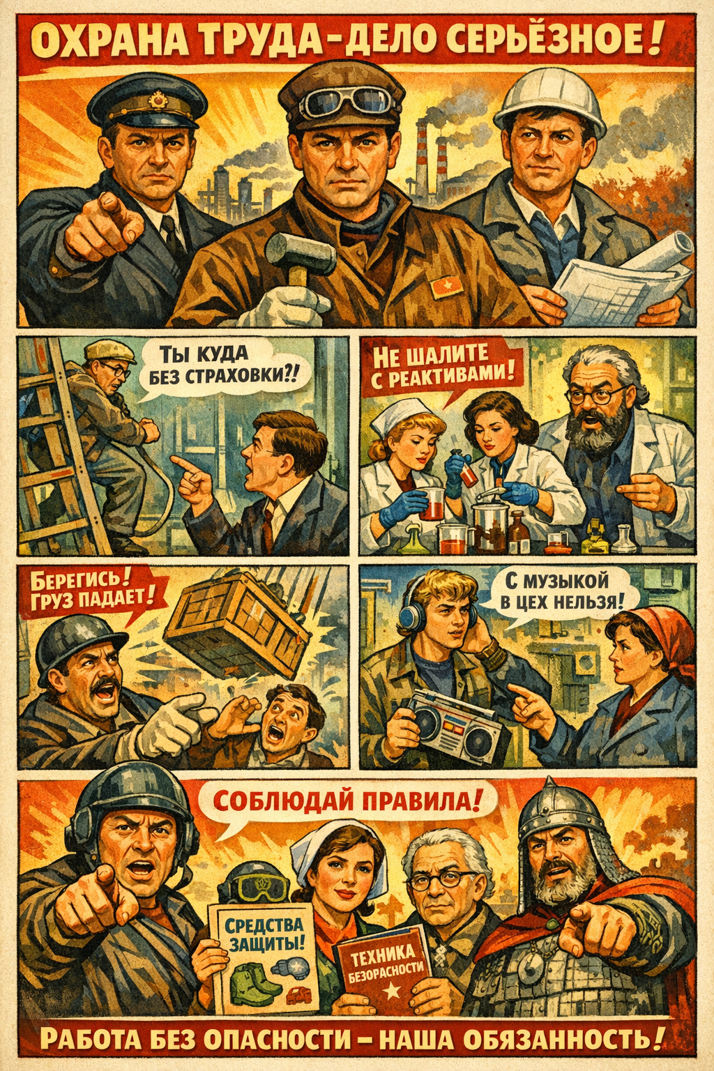 Охрана труда в СССР по мнению ИИ