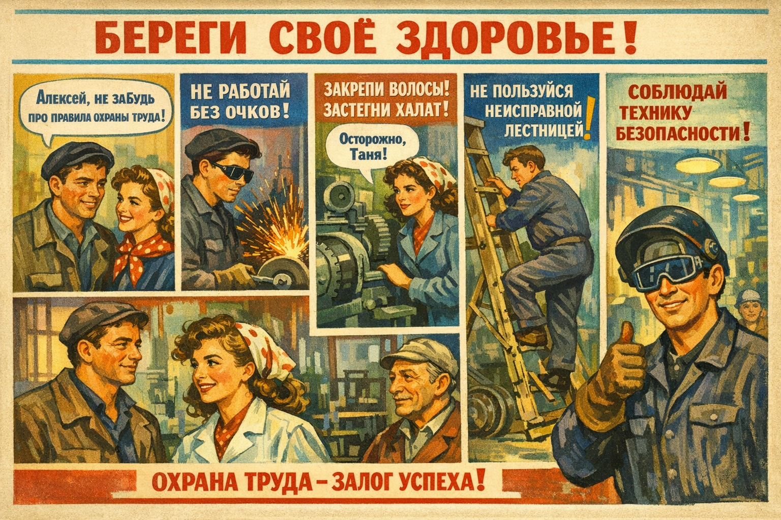 Охрана труда в СССР по мнению ИИ