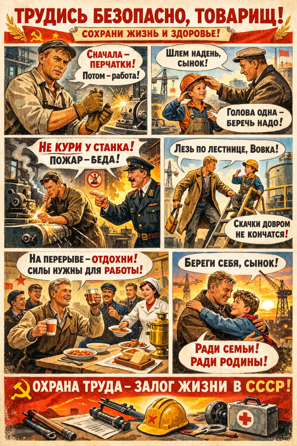 Охрана труда в СССР по мнению ИИ