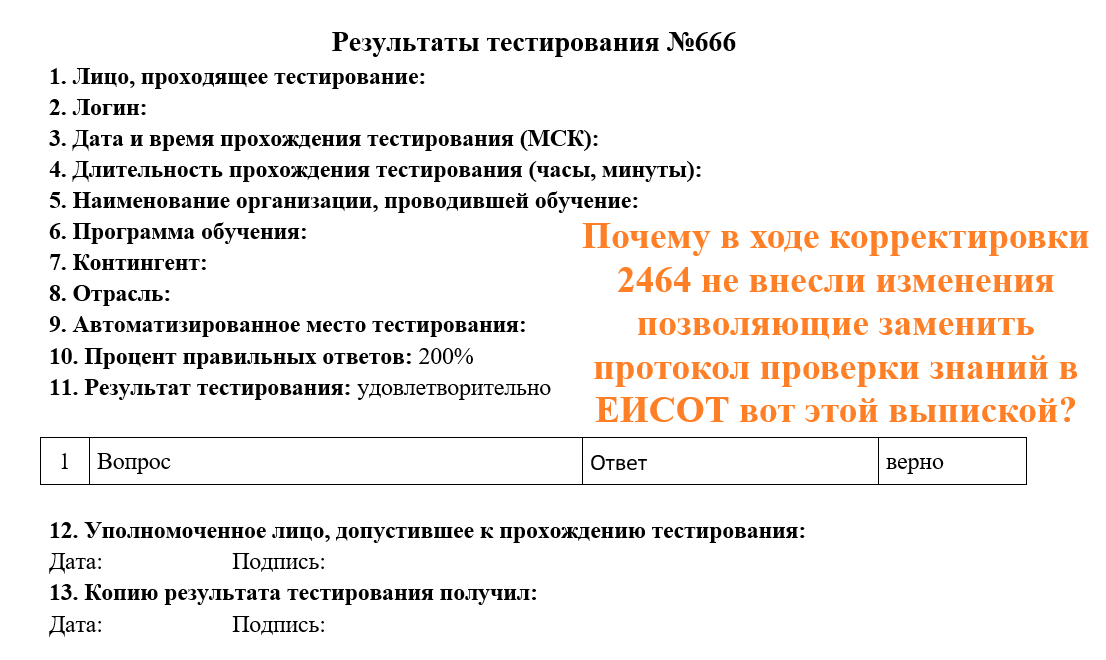 Как учебный центр организует прохождение тестирования в ЕИСОТ
